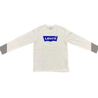 リーバイス(Levi's)のリーバイス　Tシャツ　長袖　ホワイト　　※メンズ サイズM(Tシャツ/カットソー(七分/長袖))