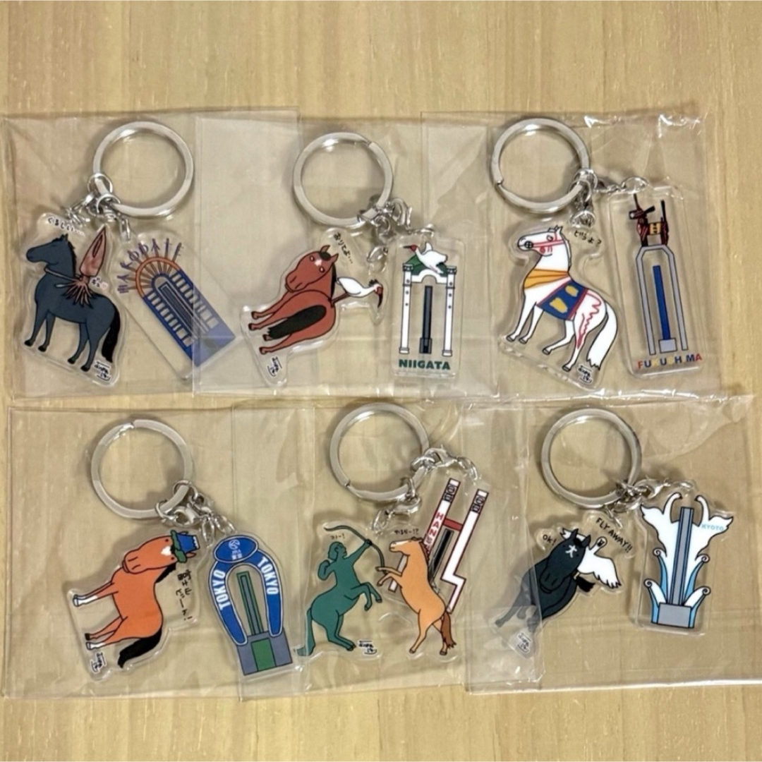 JRA 来場ポイントキャンペーン 競馬場 アクリルキーホルダー おがわじゅり エンタメ/ホビーのおもちゃ/ぬいぐるみ(キャラクターグッズ)の商品写真