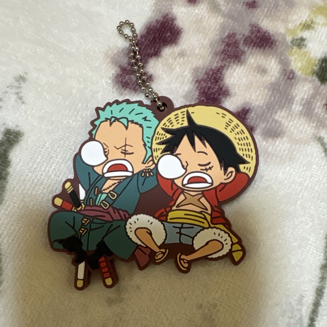 ONE PIECE(ワンピース)のラバーマスコット バディコレ ワンピース ルフィスペシャル! ゾロ&ルフィ エンタメ/ホビーのおもちゃ/ぬいぐるみ(キャラクターグッズ)の商品写真