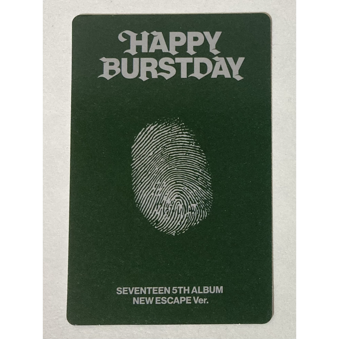 SEVENTEEN セブチ HAPPY BURSTDAY 未開封 CD トレカ