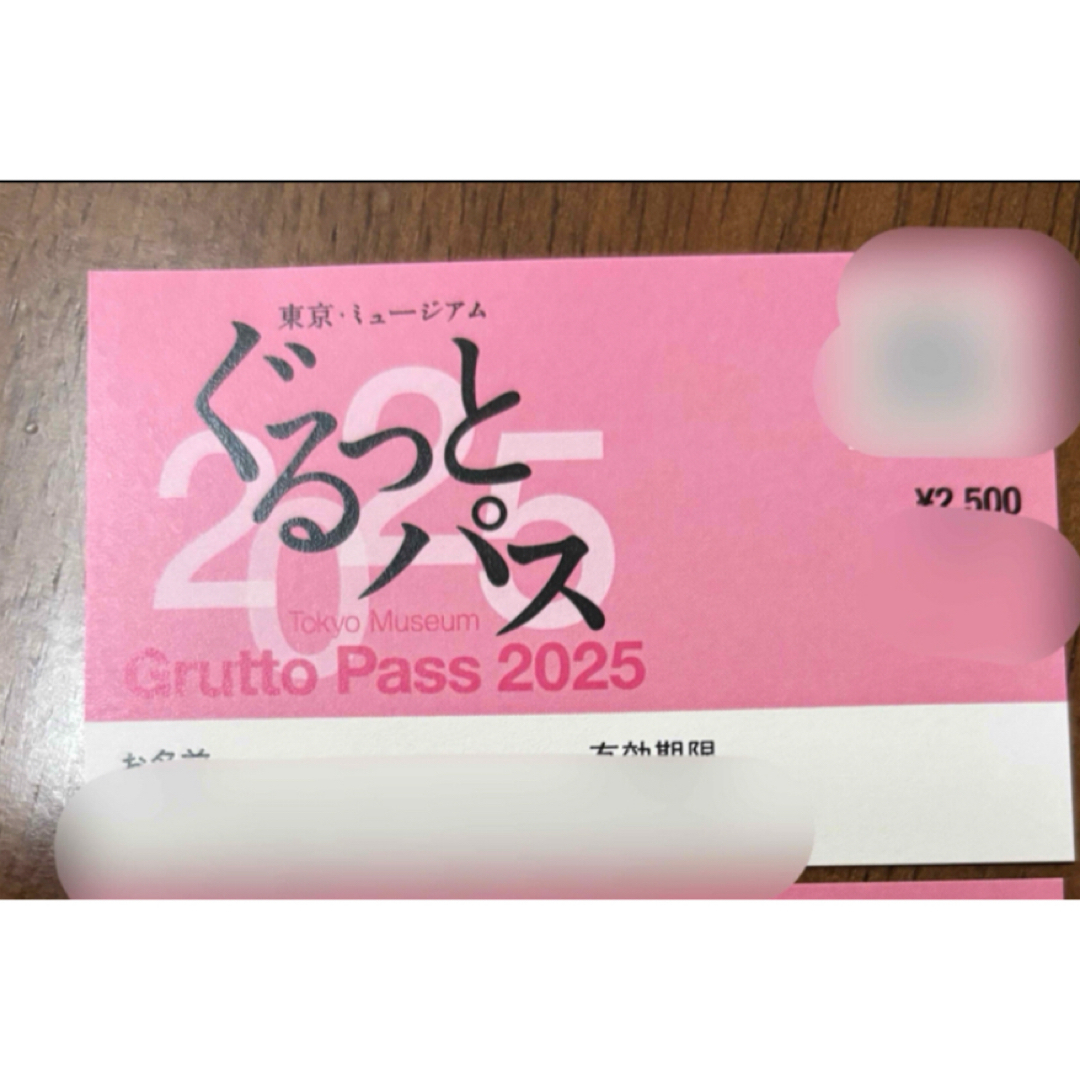 東京・ミュージアム ぐるっとパス2025 1枚 チケットの施設利用券(美術館/博物館)の商品写真
