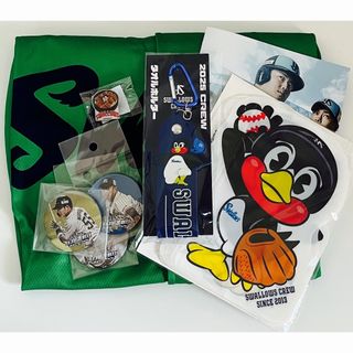 トウキョウヤクルトスワローズ(東京ヤクルトスワローズ)のおまけ付　東京ヤクルトスワローズ　松山ユニホーム　スワローズクルー　つば九郎(応援グッズ)