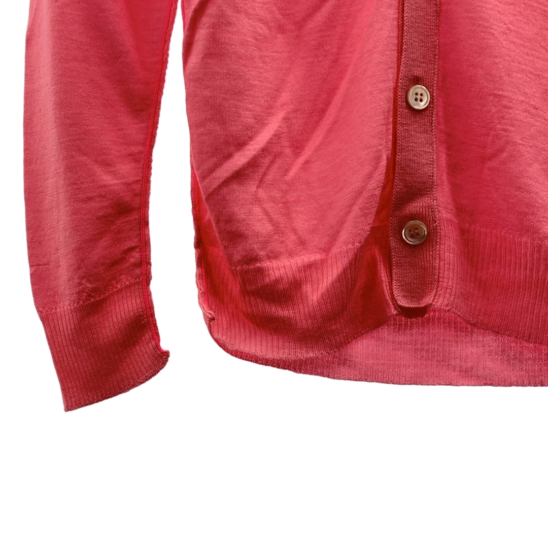 tricot COMME des GARCONS(トリココムデギャルソン)のtricot COMME des GARCONS / トリココムデギャルソン | 2010SS | ウール Vネック ニット カーディガン | ピンク | レディース レディースのトップス(カーディガン)の商品写真