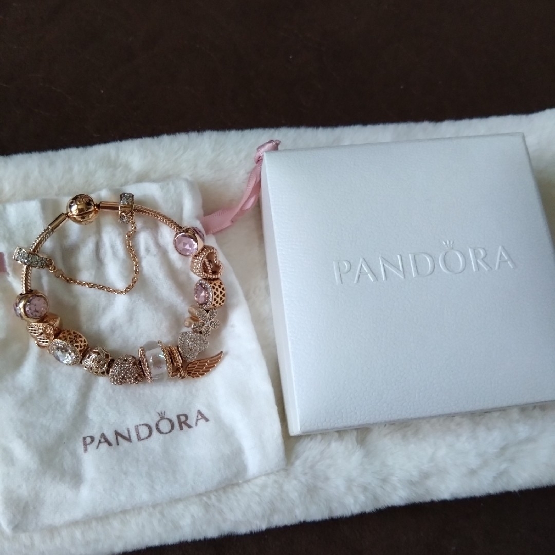 通販でクリスマス PANDORA - 【正規品】パンドラ ブレスレット チャーム13個付き アクセサリー