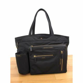 アニヤハインドマーチ(ANYA HINDMARCH)の美品 アニヤハインドマーチ 152662 マルチポケット ナイロン トート(トートバッグ)