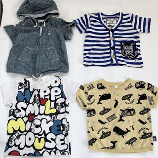 ニシマツヤ(西松屋)の80㌢7点まとめ売り　男の子　西松屋　Tシャツ　水着　ベイビー服(Ｔシャツ)