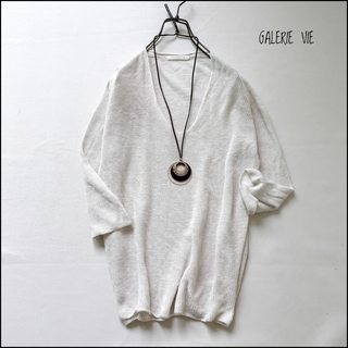GALERIE VIE - 【美品】GALERIEVIE 大人カジュアルに◎抜け感までゲットな可愛いトップス