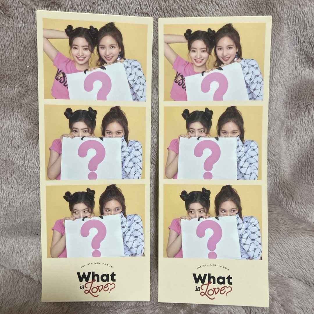 ミナ ダヒョン ステッカー シール TWICE what is love エンタメ/ホビーのCD(K-POP/アジア)の商品写真