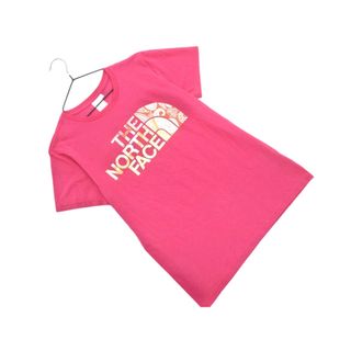 ザノースフェイス(THE NORTH FACE)のTHE NORTH FACE ザノースフェイス プリント カットソー sizeM/ピンク ■◆ レディース(カットソー(半袖/袖なし))