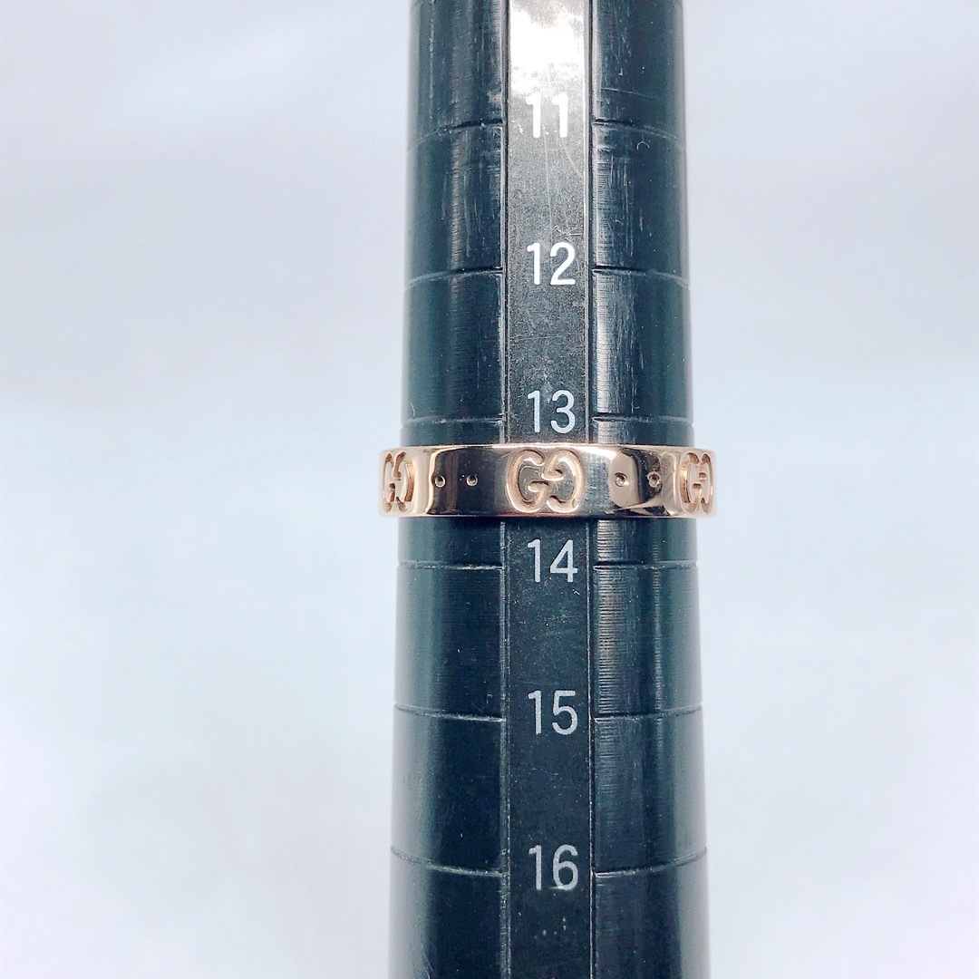 GUCCI(グッチ)のグッチ アイコンリング 750 K18 ピンクゴールド 14号 GUCCI レディースのアクセサリー(リング(指輪))の商品写真