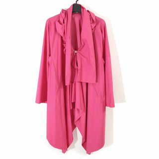 イッセイミヤケ(ISSEY MIYAKE)のイッセイミヤケ 10AW ポリエステルボウカラーフレアコート(その他)