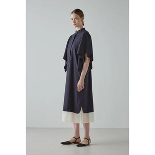☆極美品☆ADORE ワンピースベルト付きネイビー38