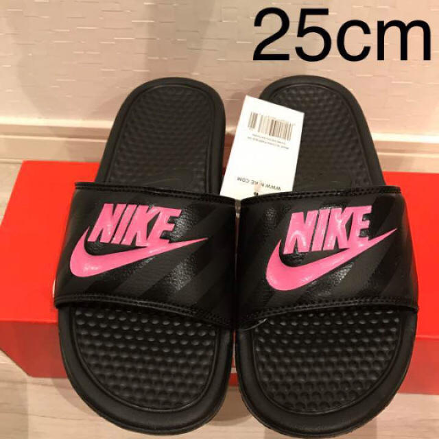 NIKE - 新品 25cm NIKE ベナッシ 新品 ピンク 黒 ナイキ 希少の通販 by