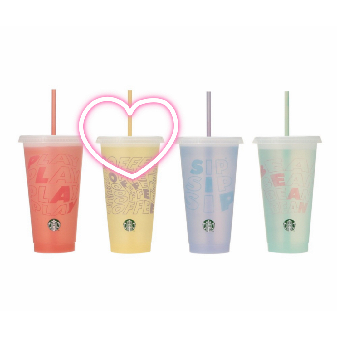 Starbucks Coffee(スターバックスコーヒー)のスターバックス ミステリーカラーチェンジングリユーザブルコールドカップ スタバ インテリア/住まい/日用品のキッチン/食器(タンブラー)の商品写真
