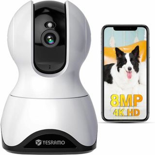 ペットカメラ❣️800万画素 2G/5GWiFi両対応 ペ4K 見守りカメラ 子(防犯カメラ)