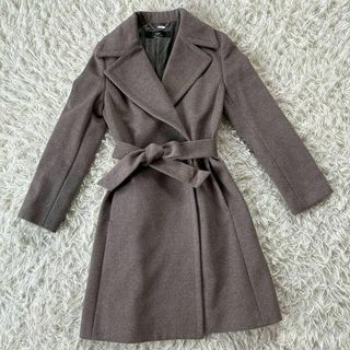 イネド(INED)の『INED』イネド(7)チェスターコート アンゴラ ベルテッド キュプラ(チェスターコート)