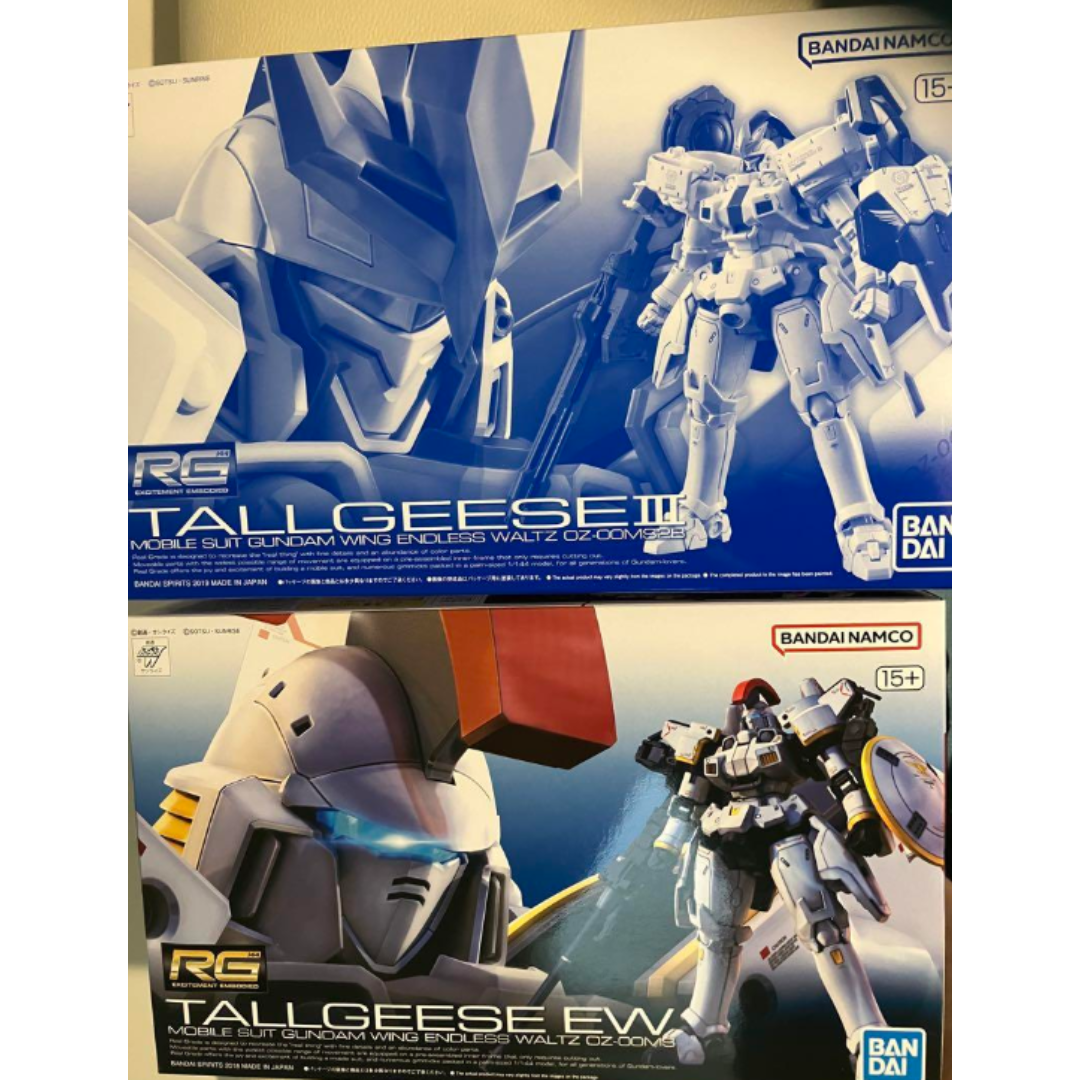 BANDAI(バンダイ)の【新品】ガンプラ RG 1/144 トールギスⅢ 、トールギス EWの2点セット エンタメ/ホビーのおもちゃ/ぬいぐるみ(模型/プラモデル)の商品写真