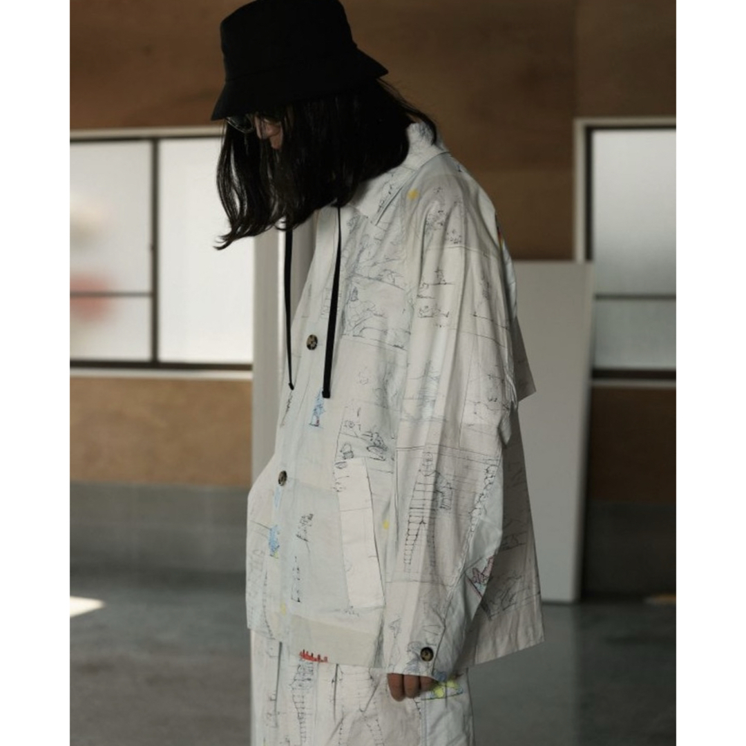 1LDK SELECT(ワンエルディーケーセレクト)の新品Sillage シアージ French army pants ワイド パンツ メンズのパンツ(その他)の商品写真