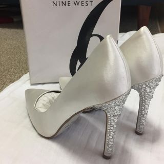 ナインウエスト(NINE WEST)のナインウエストストーンハイヒール  ウェディング花嫁🌸(ハイヒール/パンプス)