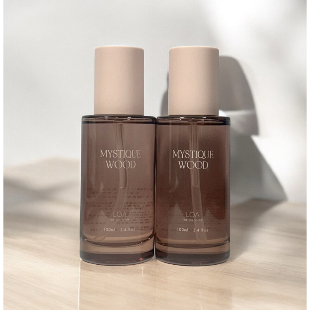 Jade(ジェイド)のロアザオイル ケア ミスティックウッド 100mL 2本セット 箱無し コスメ/美容のヘアケア/スタイリング(オイル/美容液)の商品写真