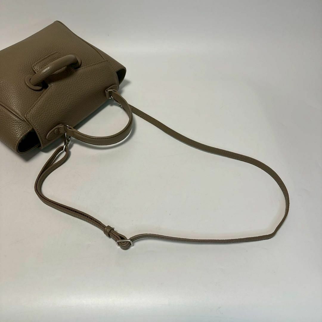 VASIC - q24【美品】ヴァジック エバー ミニ グレージュ レザー