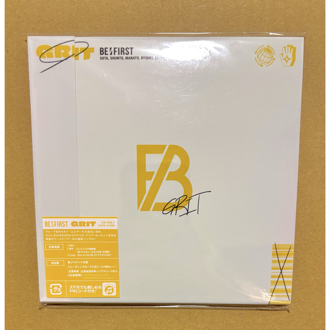 BE:FIRST(ビーファースト)のBE:FIRST GRIT CD エンタメ/ホビーのCD(ポップス/ロック(邦楽))の商品写真