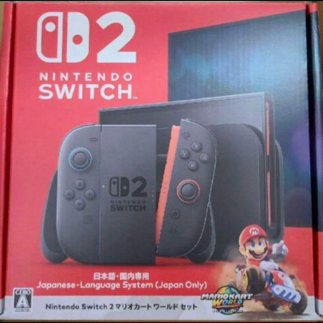 Nintendo Switch(ニンテンドースイッチ)のNintendo Switch 2(日本語・国内専用) マリオカート ワールド エンタメ/ホビーのゲームソフト/ゲーム機本体(携帯用ゲーム機本体)の商品写真
