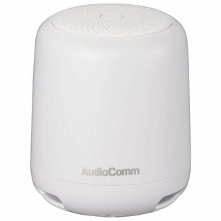 【新着商品】オーム電機 AudioComm ワイヤレスラウンドスピーカー ホワイ(スピーカー)