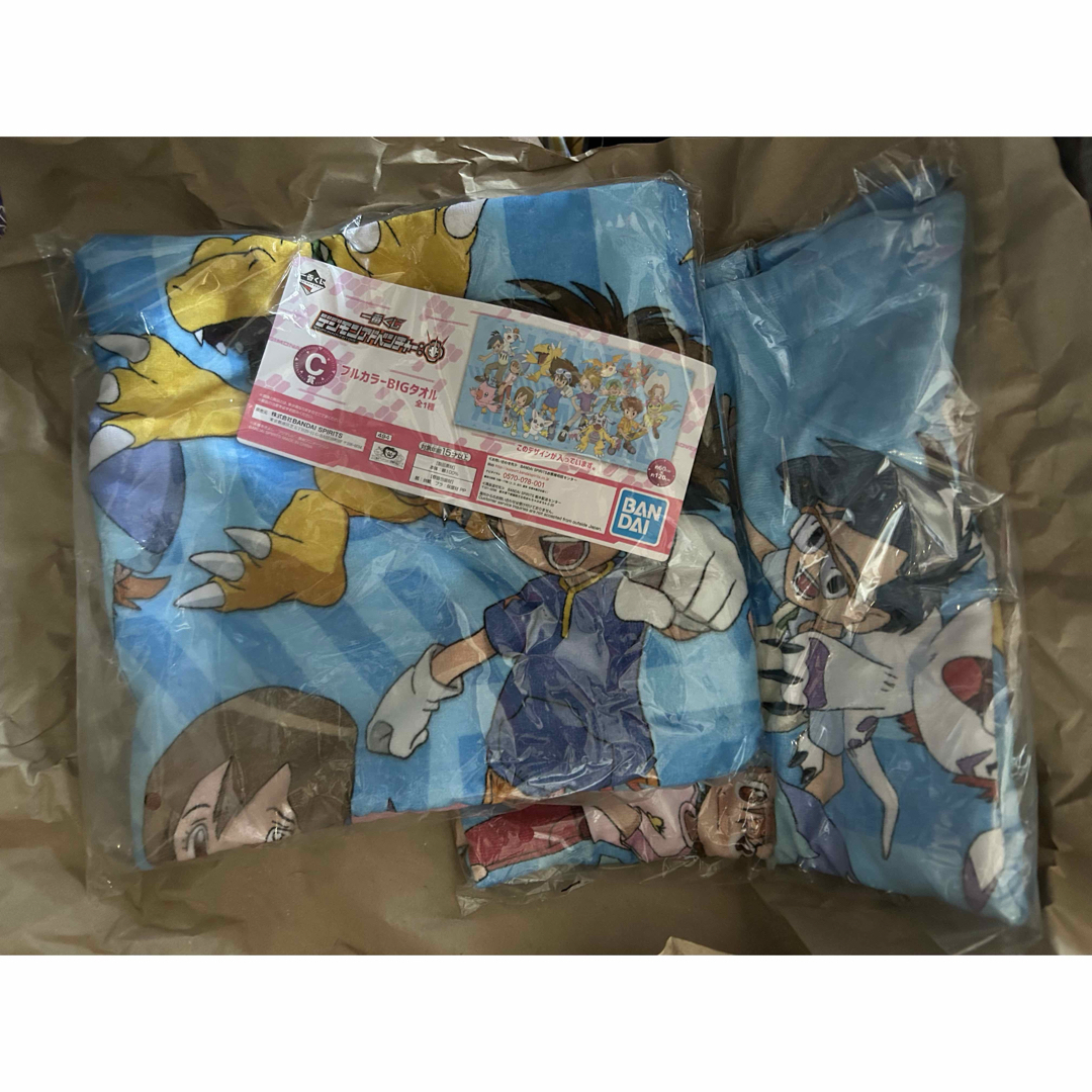 【未開封】 デジモン 一番くじ c賞 bigタオル 2枚セット エンタメ/ホビーのおもちゃ/ぬいぐるみ(キャラクターグッズ)の商品写真