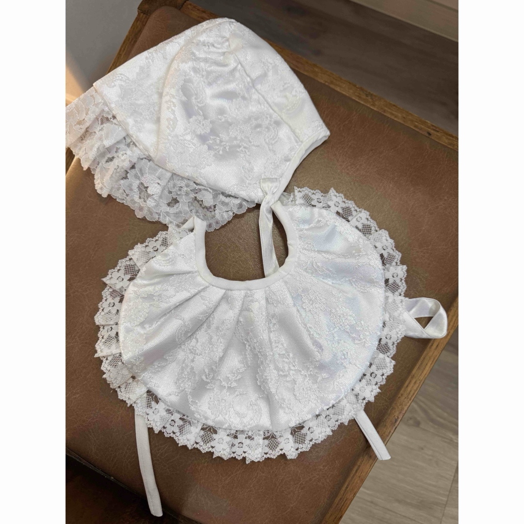 お宮参り スタイ 帽子 キッズ/ベビー/マタニティのメモリアル/セレモニー用品(お宮参り用品)の商品写真