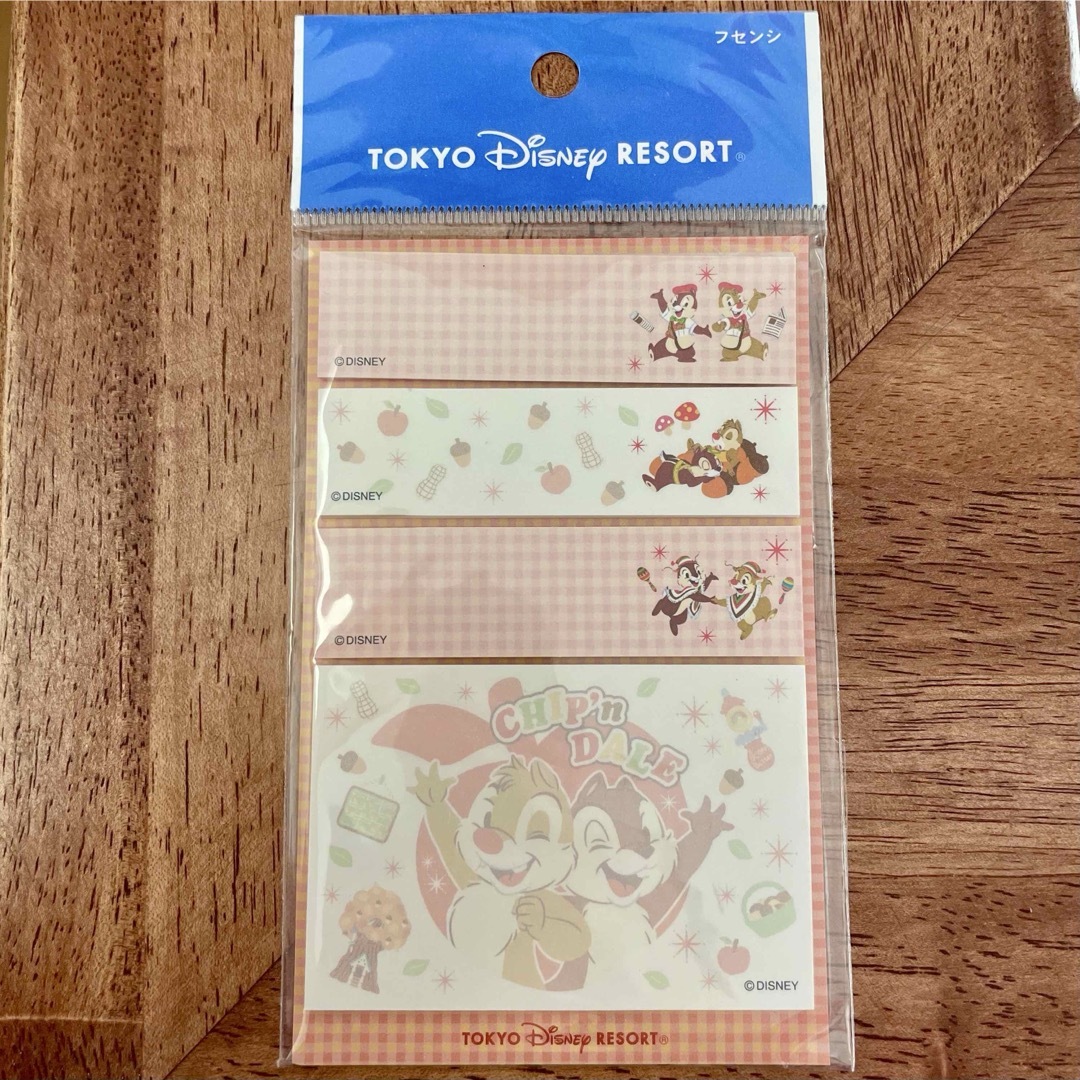 Disney(ディズニー)のディズニー チップとデール 付箋 インテリア/住まい/日用品の文房具(ノート/メモ帳/ふせん)の商品写真