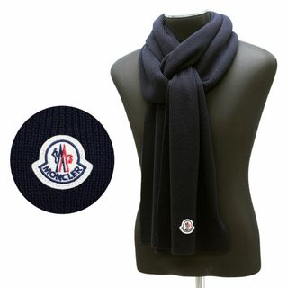 モンクレール(MONCLER)の送料無料 163 MONCLER モンクレール 3C00023 A9342 ネイビー マフラー SCIARPA(マフラー/ショール)