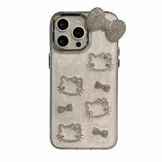 [KINUNTOP]iphone16ケース蝶結び キラキラiphone15ケース(その他)