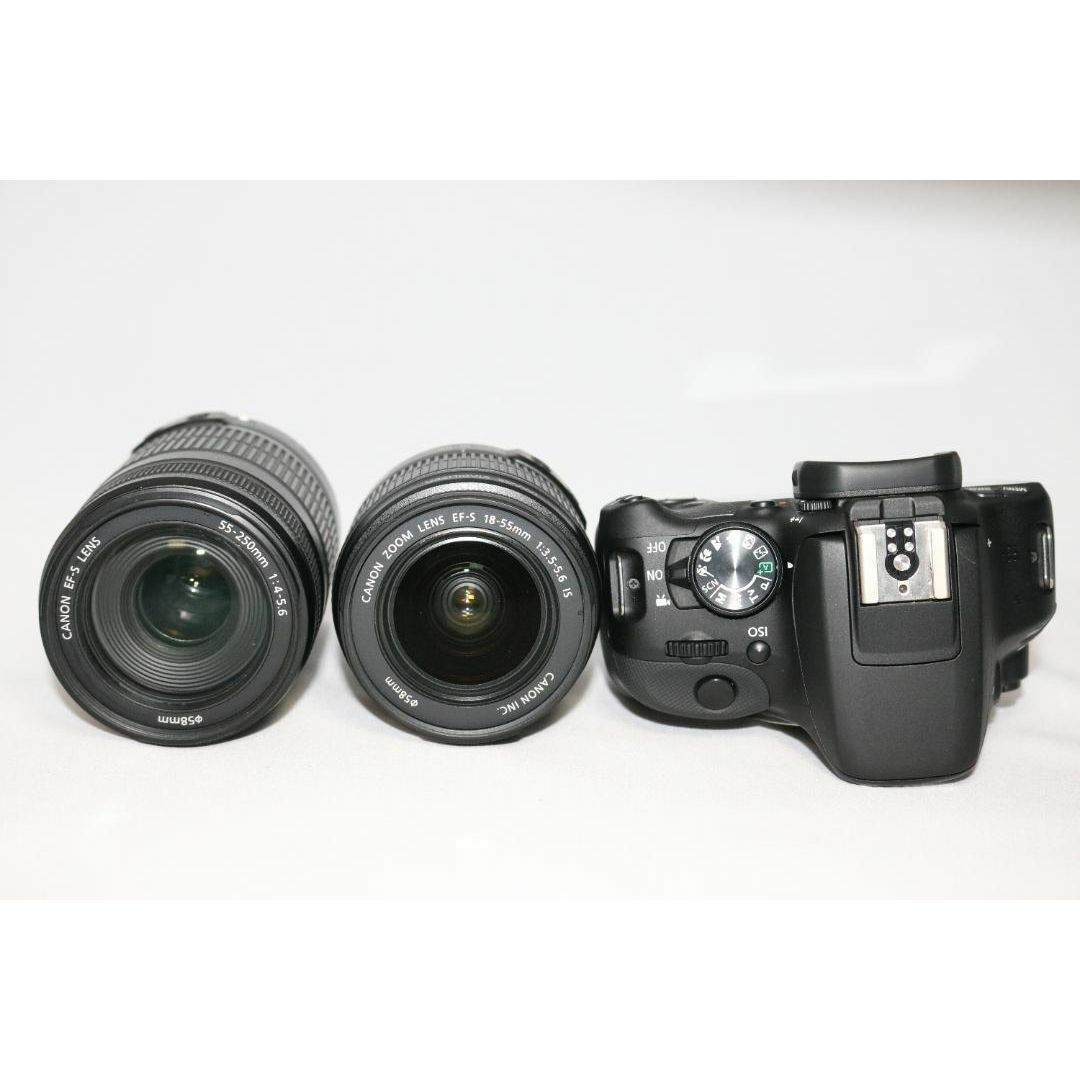 ⭐Canon Kiss X7 新品級⭐望遠レンズセット⭐S回数922回 一眼レフ スマホ/家電/カメラのカメラ(デジタル一眼)の商品写真