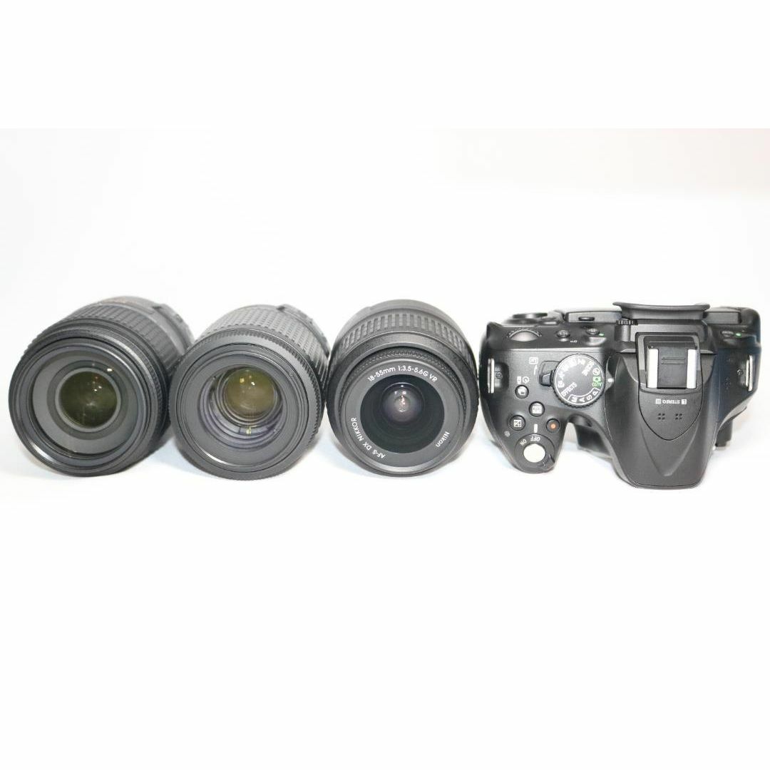 美品 トリプルレンズキット D5200 初心者セット Nikon 一眼レフ