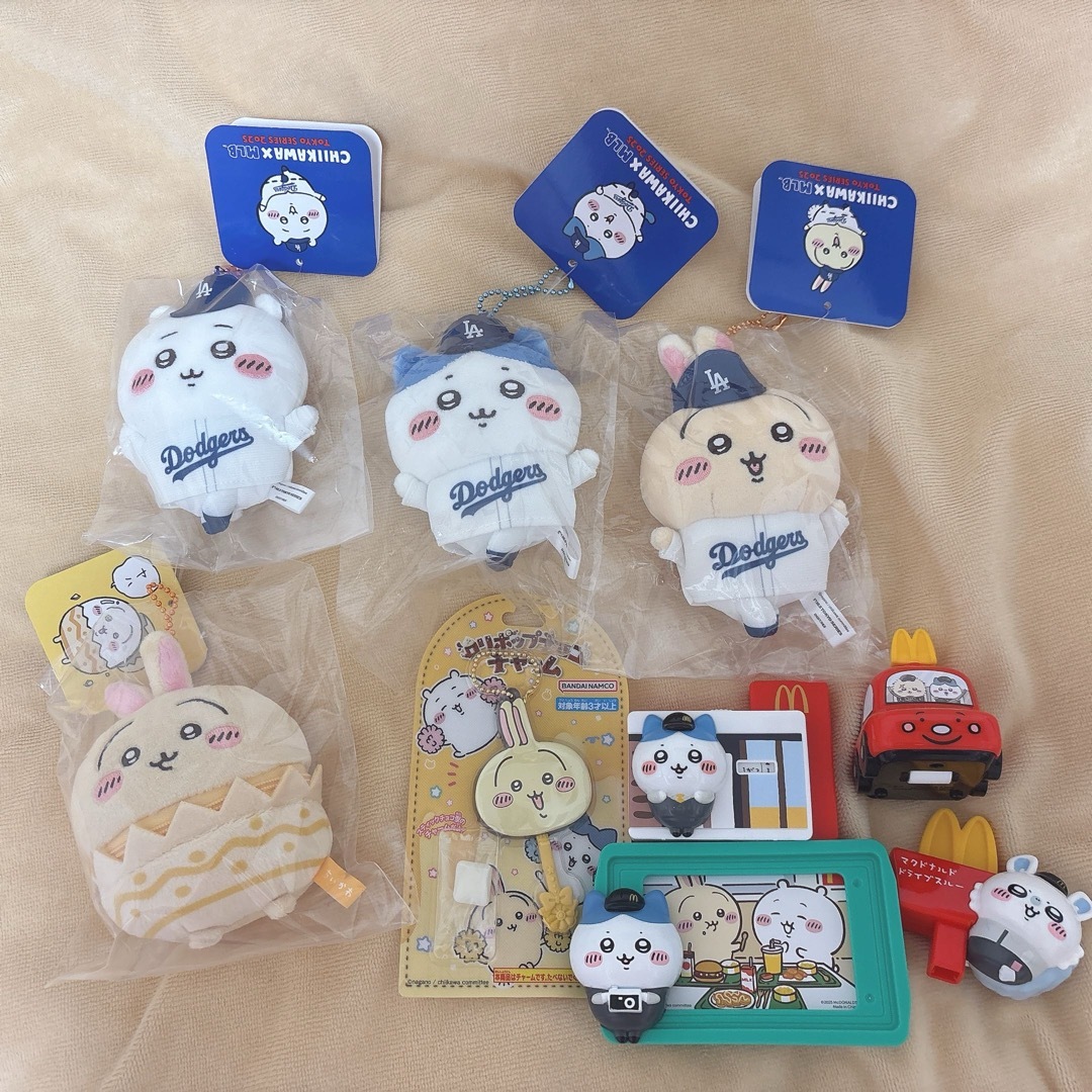 ちいかわ ハチワレ うさぎ マスコット まとめ売り エンタメ/ホビーのおもちゃ/ぬいぐるみ(キャラクターグッズ)の商品写真