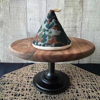 ● Handmade 三角鍋つかみ 迷彩柄 アーミー キャンプ ストウブなどに●(キッチン小物)