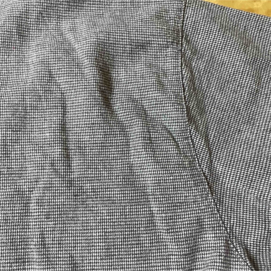 未着用　ワンピース　グレーとチェックのツートン　フリーサイズ レディースのワンピース(ロングワンピース/マキシワンピース)の商品写真