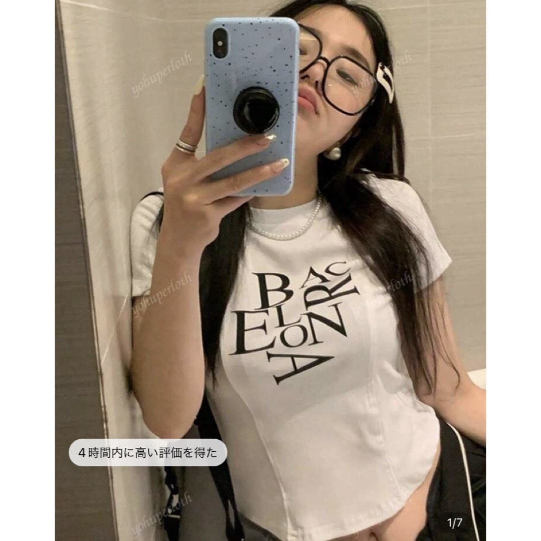 SHEIN(シーイン)のshein トップス レディースのトップス(Tシャツ(半袖/袖なし))の商品写真