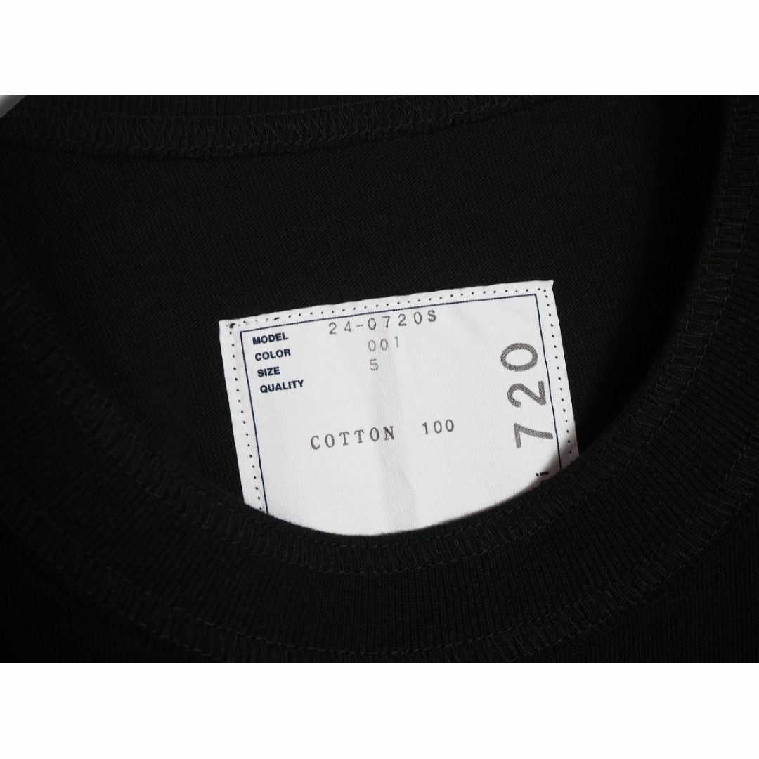 sacai(サカイ)の美品24SS sacai サカイ KNOW FUTURE Tシャツ 黒104P▲ メンズのトップス(Tシャツ/カットソー(半袖/袖なし))の商品写真