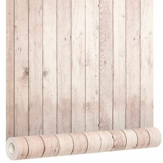 【DIYのプロ齋藤先生推薦】壁紙 シール 木目調 45cm×10m 北欧 厚手 (その他)