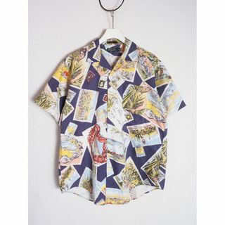 POLO RALPH LAUREN - 希少 80s ラルフローレン 半袖 シャツ ビンテージ USA XL 118P▲