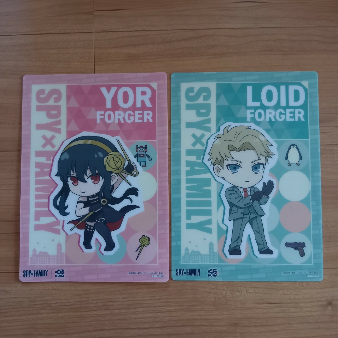 SPY×FAMILY スパイファミリー くら寿司 下敷き エンタメ/ホビーのおもちゃ/ぬいぐるみ(キャラクターグッズ)の商品写真