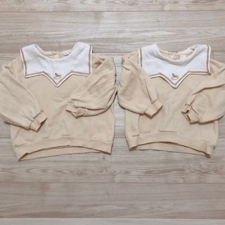 テータテート(tete a tete)のバースデイ cottoli お揃い 2点セット トップス(Tシャツ/カットソー)