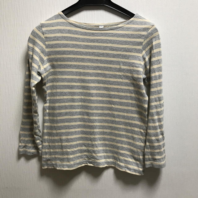 MUJI (無印良品)(ムジルシリョウヒン)のMUJI 130サイズ ボーダーシャツ キッズ/ベビー/マタニティのキッズ服女の子用(90cm~)(Tシャツ/カットソー)の商品写真