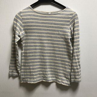 ムジルシリョウヒン(MUJI (無印良品))のMUJI 130サイズ ボーダーシャツ(Tシャツ/カットソー)