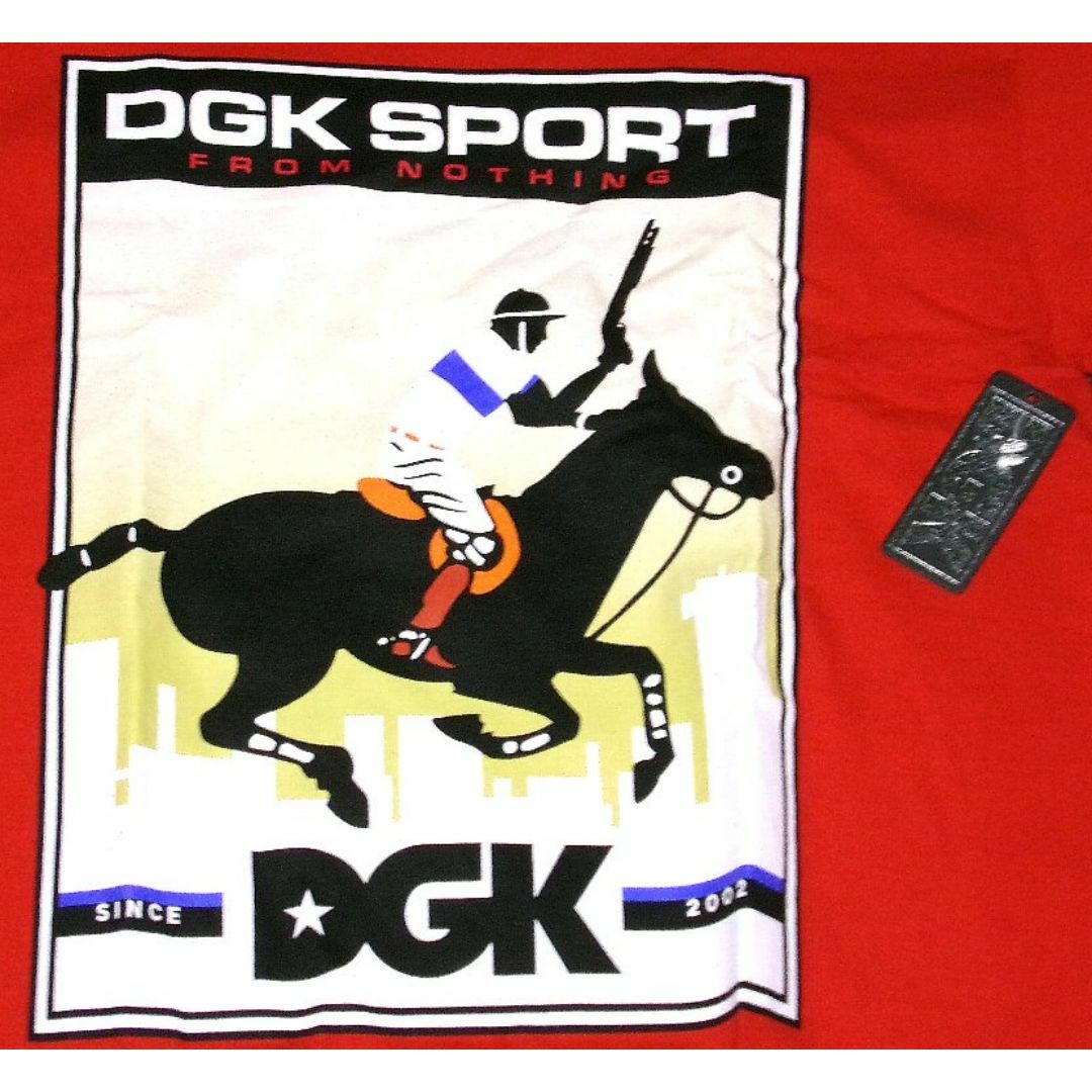 DGK(ディージーケー)の新品 DGK SPORT T S 赤 スケートボード sk8 メンズのトップス(Tシャツ/カットソー(半袖/袖なし))の商品写真