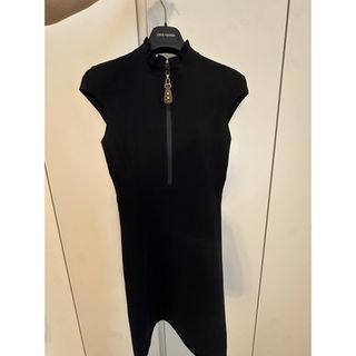 ルイヴィトン(LOUIS VUITTON)の ルイヴィトン　新作 ラッフルカラー テクニカルジャージードレス(ミニワンピース)