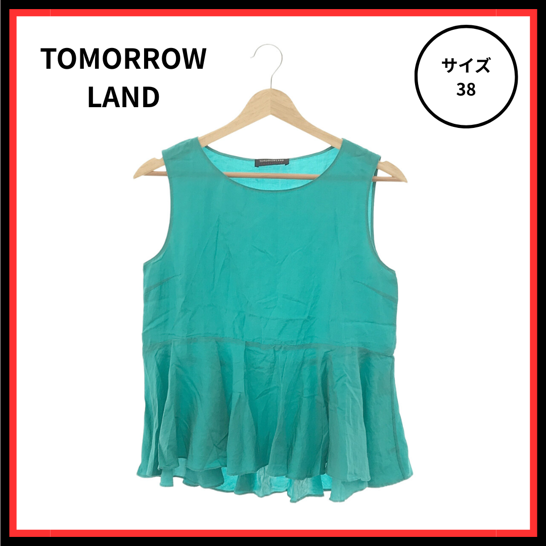 TOMORROWLAND(トゥモローランド)のTOMORROWLAND Tシャツ カットソー ノースリーブ 38 レディースのトップス(Tシャツ(半袖/袖なし))の商品写真