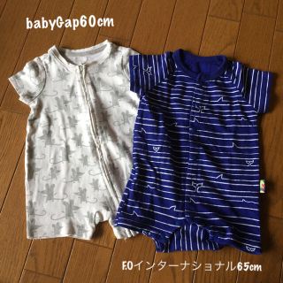 エフオーキッズ(F.O.KIDS)のbaby Gap 60cm / F.O 65cm 半袖ロンパース(ロンパース)